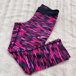 Nike dri-fit pink camouflage design